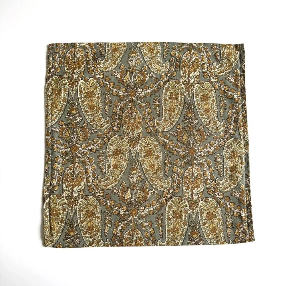 Pottery Barn paisley print 20” square pillow cover